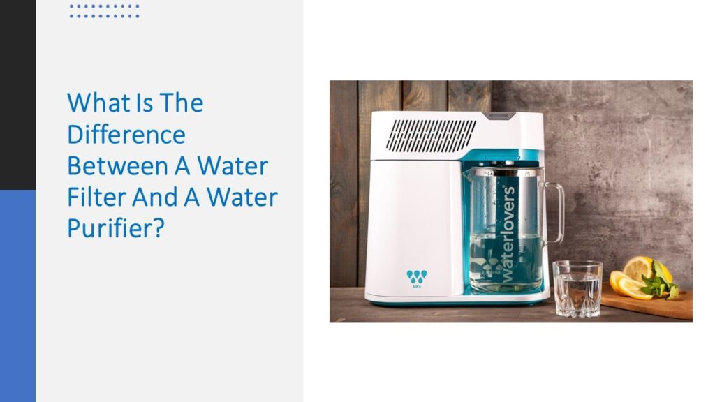 What Is The Difference Between A Water Filter And A Water Purifier