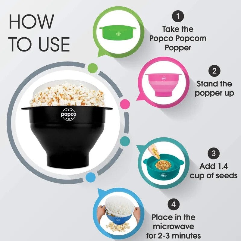 How to use original hotpop microwave popcorn popper