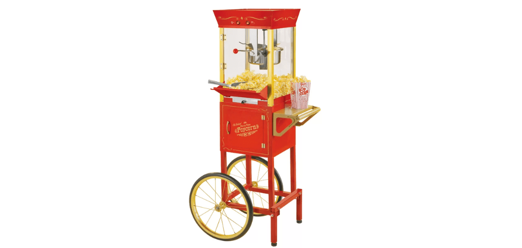 Nostalgia 8 Oz Vintage Professional Popcorn Cart