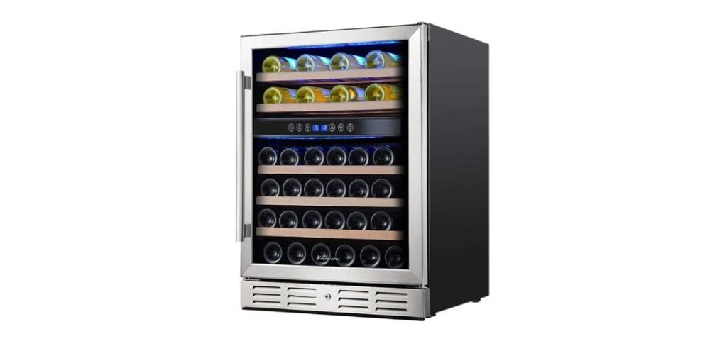 Kalamera 46 Bottle Dual Zone Wine Refrigerator