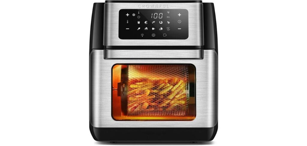 CROWNFUL 10.6 Quart Air Fryer, 10-In-1 Air Fryer Toaster Oven